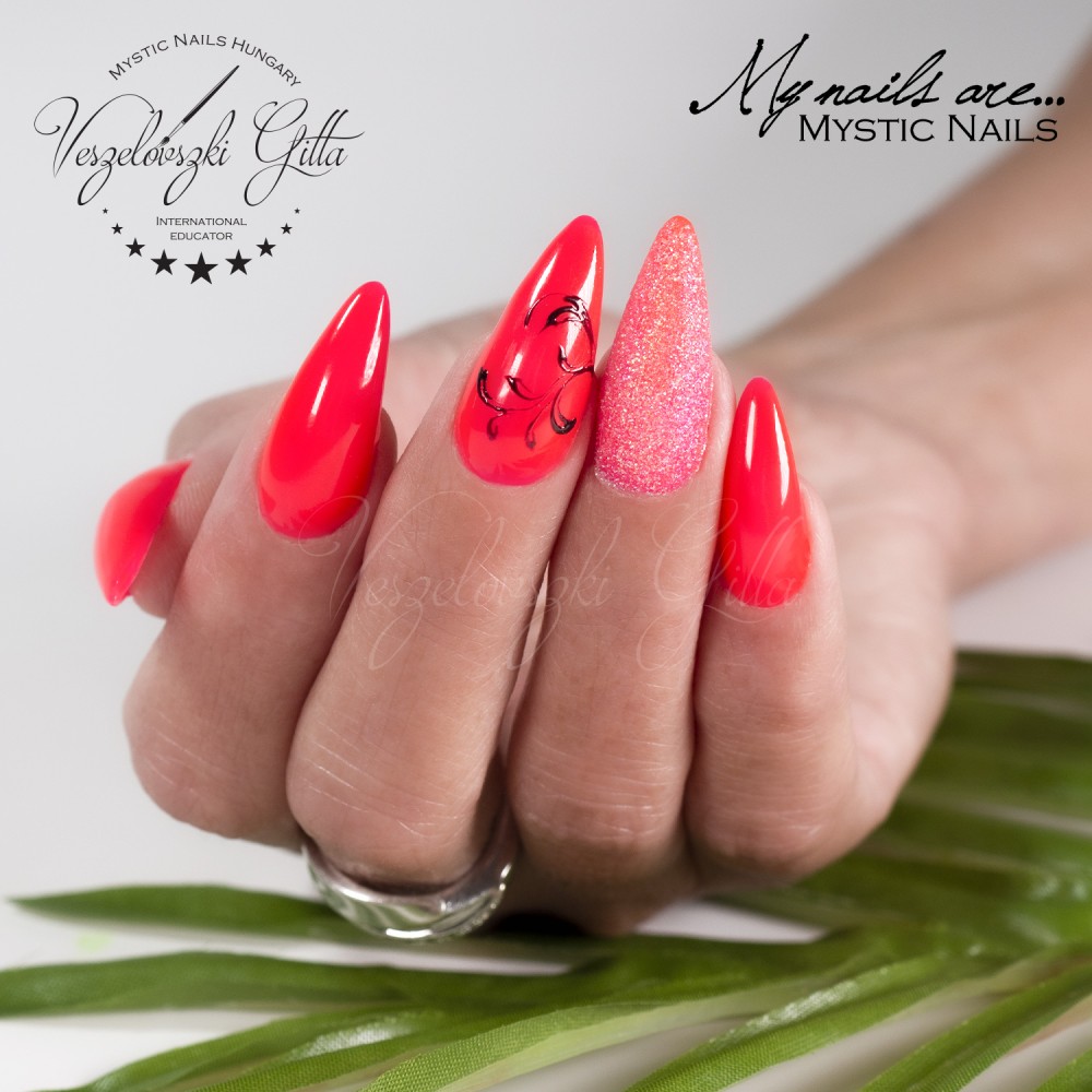 Neon Coral Red
