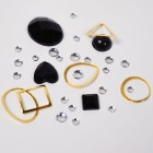 Rhinestone set - 30 - Black