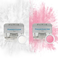 Clear and Pink Powders