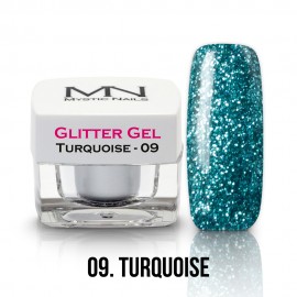 Glitter Gel - no.09. - Turquoise - 4g