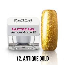 Glitter Gel - no.12. - Antique Gold - 4g