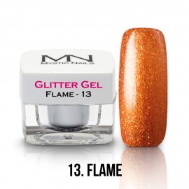 Glitter Gel - no.13. - Flame - 4g
