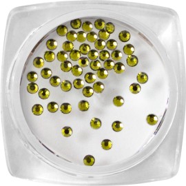 Crystal stones - Olive Green, SS4 - 50 pcs / jar