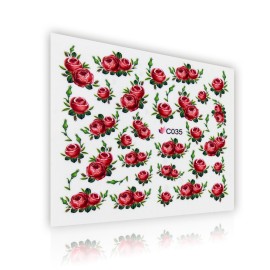 Flower pattern sticker - C035