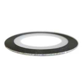 Nail Art Strip - Holosilver