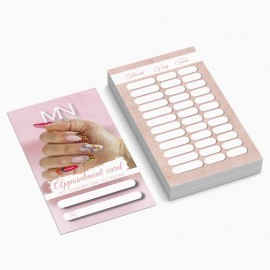 Appointment Card English - 03 - Butterfly nail (25 pcs/set)
