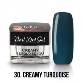UV Painting Nail Art Gel - 30 - Creamy Turquoise (HEMA-free) - 4g