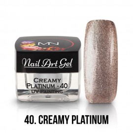 Painting Nail Art Gel - 40 - Creamy Platinum - 4g