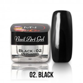 UV Painting Nail Art Gel - 02 - Black (HEMA-free) - 4g