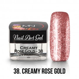 UV Nail Art Gel - 38 - Creamy Rose Gold - 4g