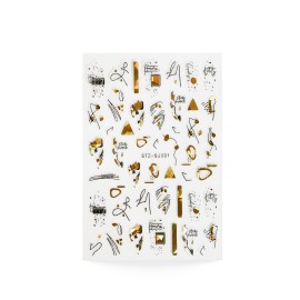 Nail sticker - Golden patterns