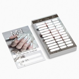 Appointment card 2026 English - 01 - White flowers (25 pcs/set)