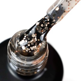 Matte Beige Flitter Top Gel - (HEMA-free) 6ml