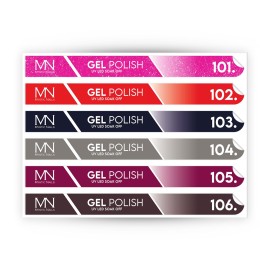 Tip Stick Gel Polish Sticker - 101-106