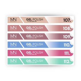 Tip Stick Gel Polish Sticker - 107-112