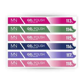 Tip Stick Gel Polish Sticker - 113-118