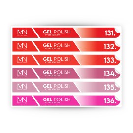 Tip Stick Gel Polish Sticker - 131-136