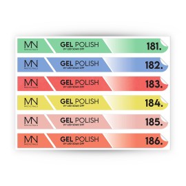 Tip Stick Gel Polish Sticker - 181-186