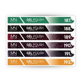 Tip Stick Gel Polish Sticker - 187-192