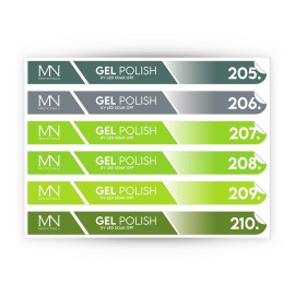 Tip Stick Gel Polish Sticker - 205-210