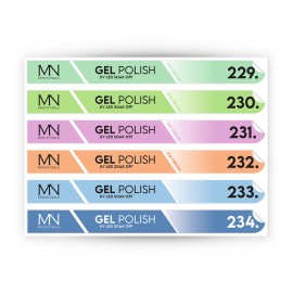 Tip Stick Gel Polish Sticker - 229-234