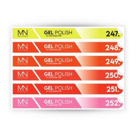 Tip Stick Gel Polish Sticker - 247-252