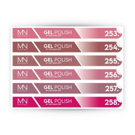 Tip Stick Gel Polish Sticker - 253-258