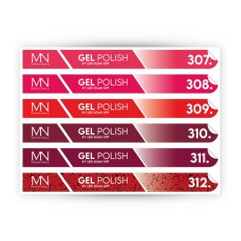 Tip Stick Gel Polish Sticker - 307-312