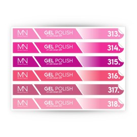 Tip Stick Gel Polish Sticker - 313-318