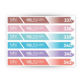 Tip Stick Gel Polish Sticker - 337-342