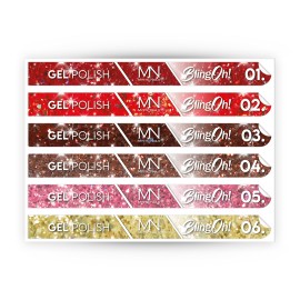 Tip Stick Gel Polish Sticker - BlingOh 01-06