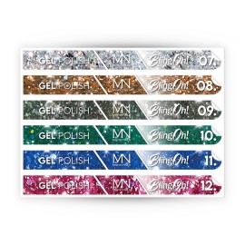 Tip Stick Gel Polish Sticker - BlingOh 07-12
