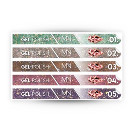 Tip Stick Gel Polish Sticker - Vegas 01-05