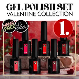 Gel Polish Set 01 - Valentine collection (HEMA-free) - 6 pcs x 6ml