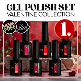Gel Polish Set 01 - Valentine collection (HEMA-free) - 6 pcs x 6ml