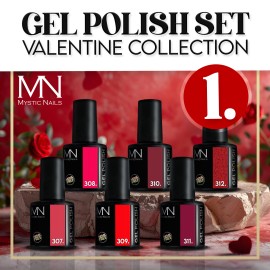 Gel Polish Set 01 - Valentine collection (HEMA-free) - 6 pcs x 6ml