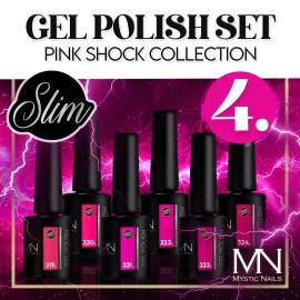 Gel Polish Set 04 - Pink Shock collection (HEMA-free) - 6 pcs x 6 ml