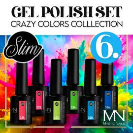 Gel Polish Set 06 - Crazy Colors collection (HEMA-free) - 6 pcs x 6 ml