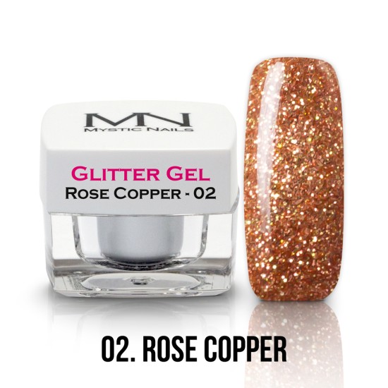 Glitter Gel - no.02. - Rose Copper - 4g