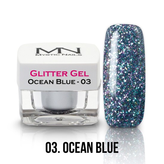 Glitter Gel - no.03. - Ocean Blue - 4g