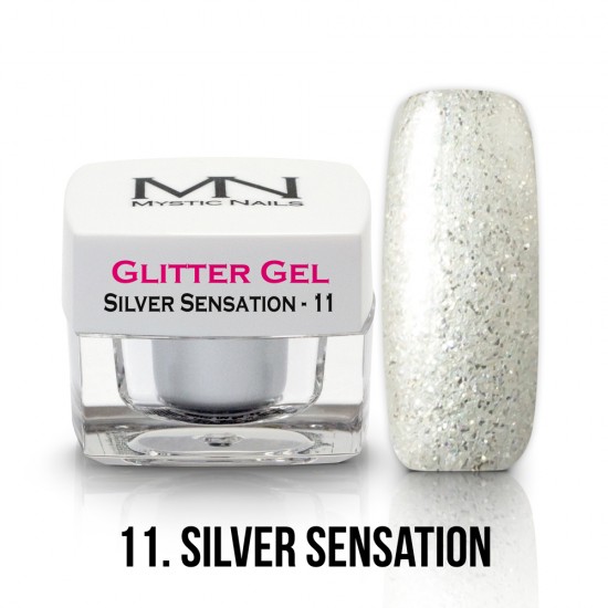 Glitter Gel - no.11. - Silver Sensation - 4g