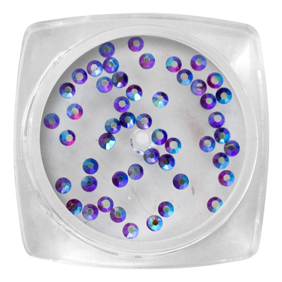 Crystal stones - Holographic Lilac SS4 - 50 pcs / jar