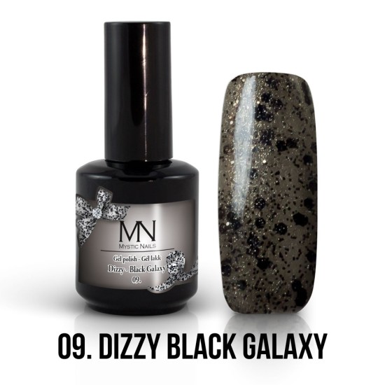 Gel Polish Dizzy 09 - Dizzy Black Galaxy 12ml 