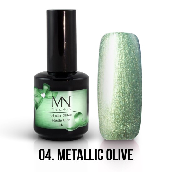 Gel Polish Metallic 04 - Metallic Olive 12ml 