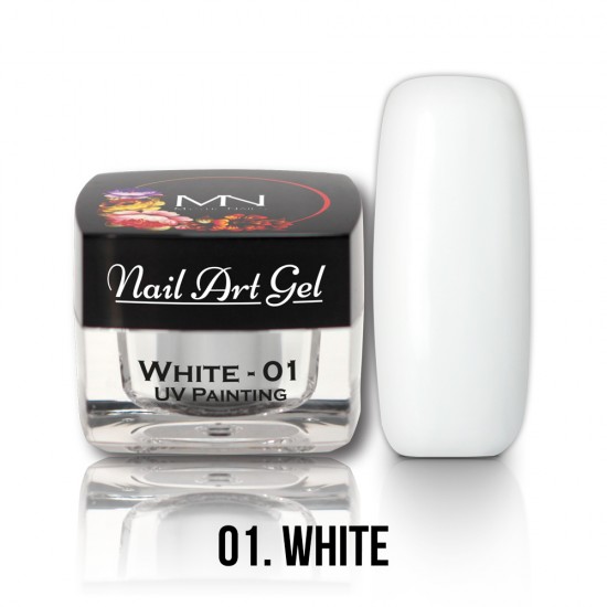 UV Painting Nail Art Gel - 01 - White - 4g