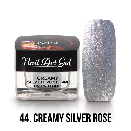 Painting Nail Art Gel - 44 - Creamy Silver Rose - 4g