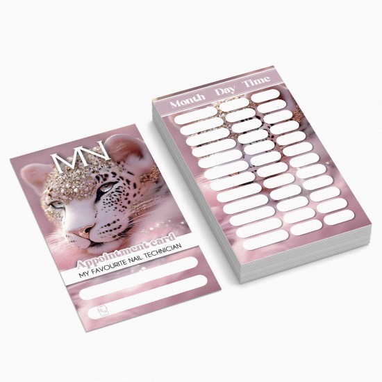 Appointment card 2026 English - 03 - Panther (25 pcs/set)