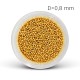 Metal beads - gold (0,8 mm)